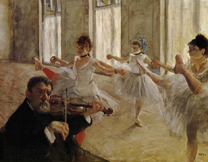 Edgar Degas Dancing school Norge oil painting art